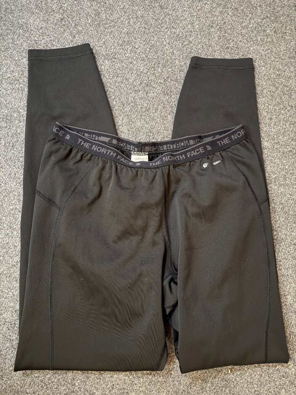 North Face Women's Black Long John Leggings Elastic Waist Size Large